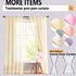 Treatmentex Black Pom Pom Sheer Curtains for Bedroom 63" Linen Texture Decorative Voile Draperies Chic Solid Sheer Curtain Panels for Living Room ...