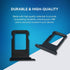 SIM Card Tray Replacement for iPhone 11 (Black) - Compatible with Models A2221, A2111, A2223 - Includes SIM Eject Pin Tool and Waterproof Rubber S...