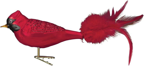Old World Christmas Large Red Cardinal Glass Blown Ornament for Christmas Tree...