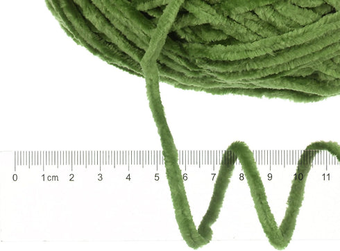 1 Skein Velvet Yarn Chenille Yarn 100g/3.5oz 87 Yards Total Length 6# Super Bulky Polyester Soft Blanket Yarn for Knitting Bag Scarf, Olive Green....