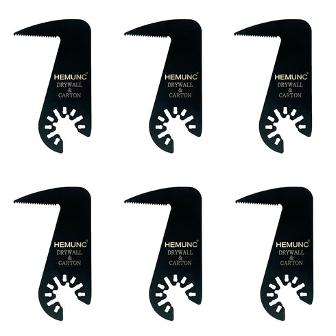 Drywall Blade for Oscillating Tool 6 Pack, Oscillating Saw Blades Fit Dremel, Dewalt, Fein Multimaster, Bosch, Makita, Milwaukee, Rockwell, Ryobi,...