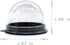 Clear Plastic Mini Cupcake Container,25 PC Desk Pet Containers Mooncake Boxes Muffin Pod Dome Muffin Single Cupcake Holders Individual Cupcake Con...