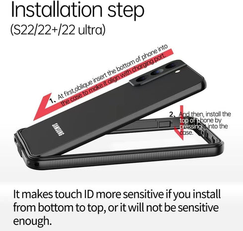 Samsung Galaxy S22 Ultra Waterproof Case with Built-in Screen Protector - Rugged Full Body Underwater Dustproof Shockproof Drop Proof Protective C...