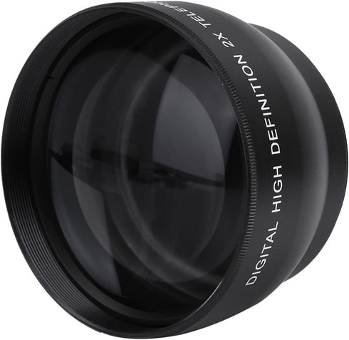 52mm telephoto lens52mm 2X mag,Lens,52mm 2X Magnification HD Tele Converter Telephoto Lens for 52mm Mount Camera......
