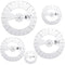 Geyee 5 Pcs Circle Ruler Quilting Template Set Circle Templates for Quilting Circle Rulers Quilt Arc Circle Cutter Ruler, 5 Sizes (Classic)...