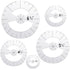 Geyee 5 Pcs Circle Ruler Quilting Template Set Circle Templates for Quilting Circle Rulers Quilt Arc Circle Cutter Ruler, 5 Sizes (Classic)...
