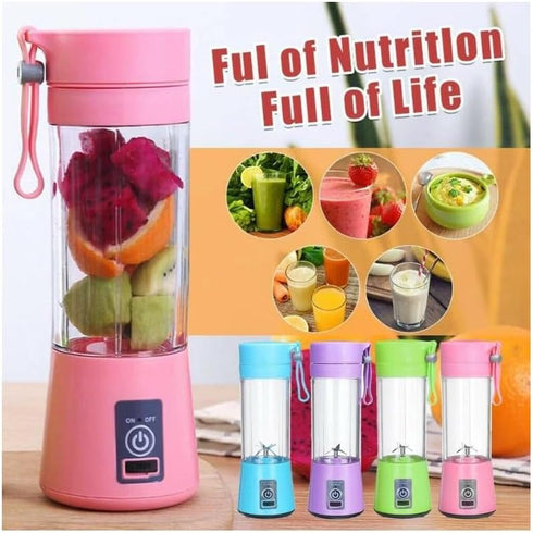 Fresh Juice Portable Blenders and Mini Fruit Smoothie Milk-shake Mixer Bottle Blander Licuadora Portatil Juicer (Green), Large...