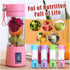 Fresh Juice Portable Blenders and Mini Fruit Smoothie Milk-shake Mixer Bottle Blander Licuadora Portatil Juicer (Green), Large...