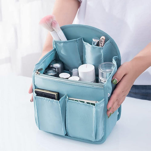 HOYOFO Mini Backpack Organizer Insert Small Shoulder Bag Divider for Rucksack Purse Lightweight Nylon, Light Blue...