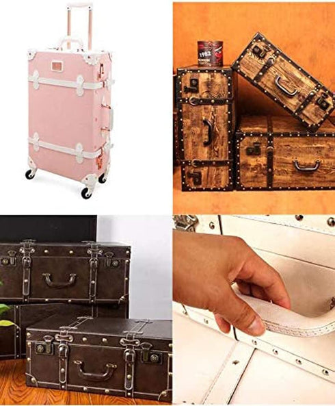 CynKen 1 Pieces PU Leather Handle For Guitar Musical Box Handbags Gift Boxes Wine Boxes Luggage Toolbox Trolley Instrument Case Black Bronze...
