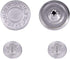 25mm Replacement Jean Buttons, Durable Tack Fastener No Sew Buttons with Back Pins Rivet for Denims, Jean, Jackets, Skirts, Silver, 10pcs Set...