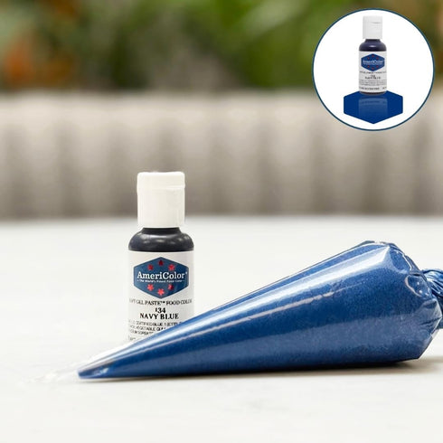 1 X NAVY BLUE .75 Ounce Soft Gel Paste Food Color...