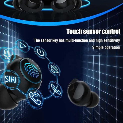 PROCESOR Earbud Headphones - Bluetooth 5.3 + EDR - 3D Sound - Long 5-Hour Battery Life - Noise Reduction - IPX-7 Waterproofing - Low 60ms Latency ...
