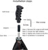 Shift Knob Handle Shifting Gear Stick Shifter Transmissions Fit Most Manual Automatic Cars Truck SUV Vehicle (Black)...