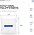 Acanva Premium Throw Pillow Inserts with Microfiber Filled, Lumbar Support Decorative Stuffer for Sofa Bed Couch & Chairs, 14x14, 2 Count, White...