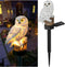 Outdoor Owl Solar Light, Owl Solar Garden Light, Waterproof Decoration with Stakes, Waterproof Warm White LED Light for Garden, Yard, Sidewalk Dec...