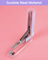 Clear Acrylic Stapler, Desktop Stapler, Office Stapler, Elegant Modern Desk Accessory for The Desk at Home, Office, or School?Purple?...