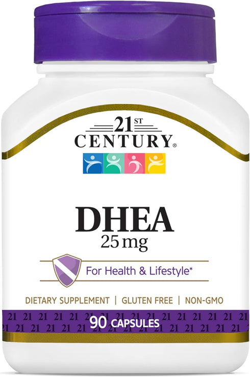 21st Century DHEA 25 mg Capsules, 90 Count...