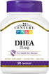 21st Century DHEA 25 mg Capsules, 90 Count...