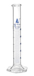 EISCO Graduated Cylinder, 25ml - Class A Tolerance ±0.25ml - Hexagonal Base - Blue Graduations - Borosilicate 3.3 Glass...