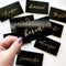UNIQOOO Black Acrylic Rectangle Place Cards for Wedding, Perfect for Dinner Parties, Table Numbers, Guest Name, Food Signs and Special Event Decor...