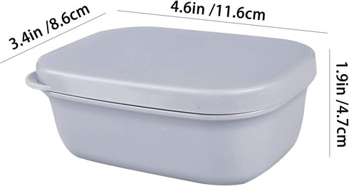 4Pcs Travel Soap Container - Portable Soap Box, Leakproof Soap Case, Plastic Soap Bar Holder - Camping, Bathroom Shower Gym Hiking Traveling...