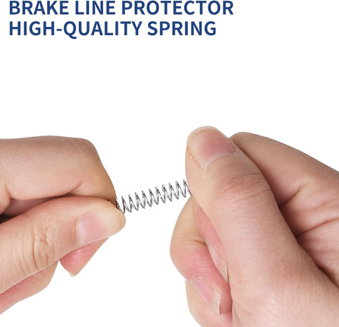 Brake Line Protector for 3/16" Tube - Upgraded Stainless Steel Brake Line Protector 3/16 Inch(2024 New), Premium Galvanized Gravel Guard Spring 16...