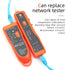 Ethernet Cable Tracker LAN Network Cables Tester Multifunction Line Finder Measure for CAT5 CAT6 RJ45 RJ11 with Network Maintenance Collage Teleph...