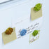 Plant Pattern 3D Resin Succulent Fridge Refrigerator Magnets, White Board Magnets for Home Refrigerator Office Display Board, Set of 8...