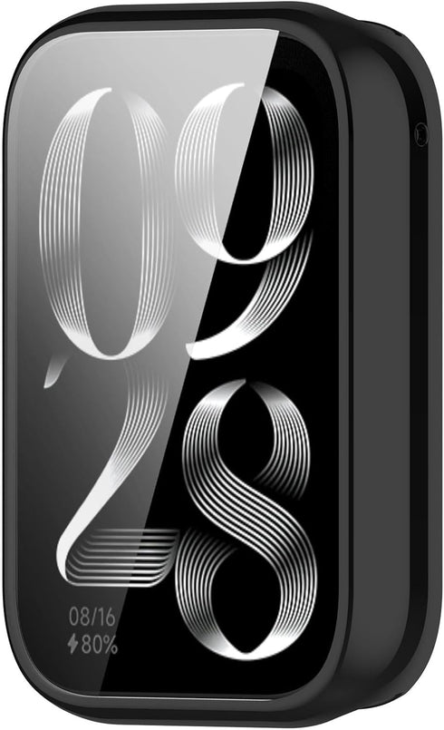 Compatible with Xiaomi Smart Band 8 Pro TPU Protective Case Cover, Smartwatch Protective Case Cover Shell Soft and Durable(Black)...