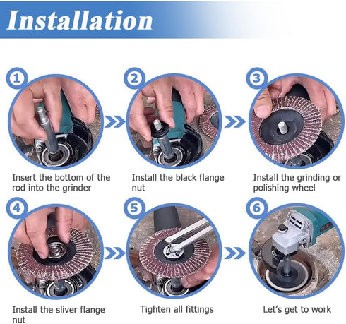3Pcs Angle Grinder Extension Shaft Set, M14 Thread Extension Connecting Rod for Rotary Polisher,Polishing Pads,Backing Plate Electric Polisher...