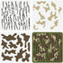 FINGERINSPIRE 3 Pcs Layered Camo Stencils 11.8x11.8 inch Camo Painting Stencil Plastic Camouflage Pattern Stencil Digital Camo Paint Stencils Reus...