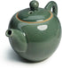 Porcelain Teapot, 12oz Tea Pot Small Teapots Chinese Tradition Ice Crack Glaze Ceramic Tea kettle (Green)...