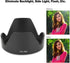 Lens Hood,Tulip Flower Lens Hood for EF-S 18-200mm f/3.5-5.6 is Lens,EW-78D ABS Mount Lens Hood Replacement,Lens Hood Shade for...