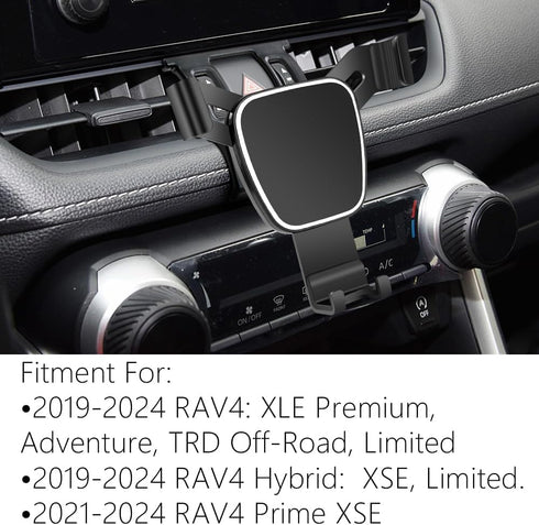 Car Phone Holder for Toyota RAV4 2019-2025,Hybrid XSE Limited,Prime XSE 2021-2025 Auto Accessories Navigation Bracket Interior Mobile Cell Phone M...