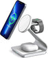 3 in 1 Wireless Charger for MagSafe, Aluminum Alloy Wireless Charging Station, Compatible with iPhone 14/13/12, Apple Watch, AirPods Pro/3/2 (Cabl...