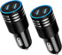 2Pack 60W USB Car Charger, 2 Ports Fast Charging Cigarette Lighter Adapter, Type C Mini Car Charger Adapter, Rapid Plug Power Delivery Compatible ...