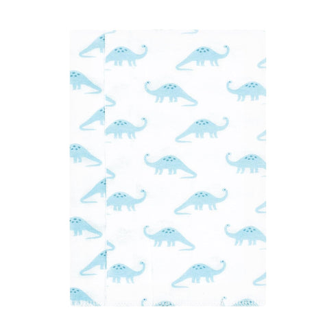 Hudson Baby Unisex Baby Flannel Burp Cloth 7pk, Soft Teal Dino, One Size...