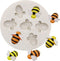Bumble Bee Silicone Chocolate & Soap Mould - 3D Honeycomb Cake Topper Decoration & Ice Cube Desserts & Candy Mould...
