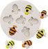 Bumble Bee Silicone Chocolate & Soap Mould - 3D Honeycomb Cake Topper Decoration & Ice Cube Desserts & Candy Mould...