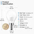 SHINESTAR 3-Pack Ceiling Fan Light Bulbs, Small Base, 120v 40w Equivalent, E12 LED Bulb, 5000K Daylight, Non-Dimmable...