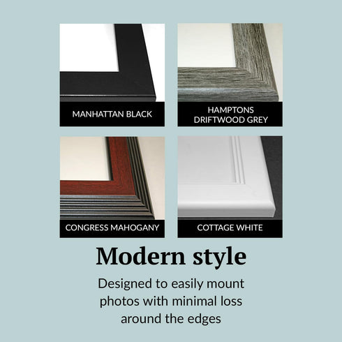 Creative Picture Frames 2 Opening Mahogany Picture Frame With Glass To Hold 5 By 7 Inch Photographs Including 10X12-Inch Black Mat Collage...