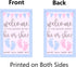 He or She Garden Flag 12x18" Double Sided Pink and Blue Flag Gender Reveal Yard Flag Boy or Girl Baby Footprint Welcome Banner Pregnancy Announcem...