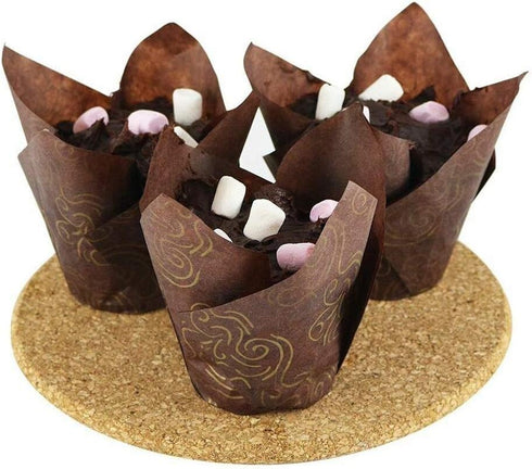 150Pcs/Pack Cake Mold Muffin Cupcake Paper Cups Tulip Cup Cakes Paper Cases Oilproof Cupcake Liner Wrapper Baking Cups Holders...