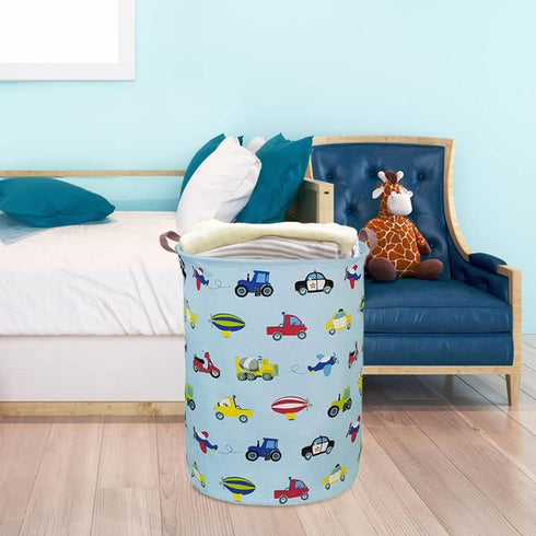 Kids Laundry Basket,Boys Toy Storage Bin,Baby Dirty Clothes Hamper,Nursery Hamper for Bedroom,Gift Baskets(Car)...