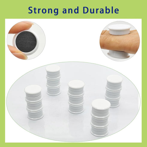 Fridge Magnets, Strong Magnets, 10 Pcs Small Magnets Refrigerator Magnets for Whiteboard, Heavy Duty Magnets, Mini Magnets, Cute Round Decorative ...