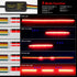 LED Third Brake Light Strip Bar, 5 Function Sequential Turn Signal Brake Running Double Flash Flexible 40Inch High Mount Stop Lights Strips for Je...