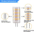 G4 Led Bulb 12V 5W, G4 T3 JC Bi-Pin Base Light Bulb Lamps, 40W Halogen Bulb Equivalent, AC/DC 12V Volt Low Voltage Warm White 3000K, Not-Dimmable,...