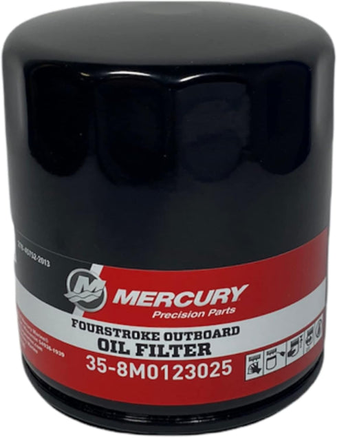Mercury Marine/Mercruise New OEM 175 to 300 HP V6 & V8 Outboard Oil Filter, 35-8M0123025...