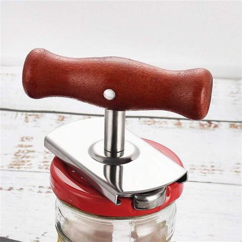 Jar Opener Stainless Steel Adjustable Tool for 1-4 inches Bottle Can Lids, Fit Seniors, Arthritis, Women, Chilren, Weak Hands...